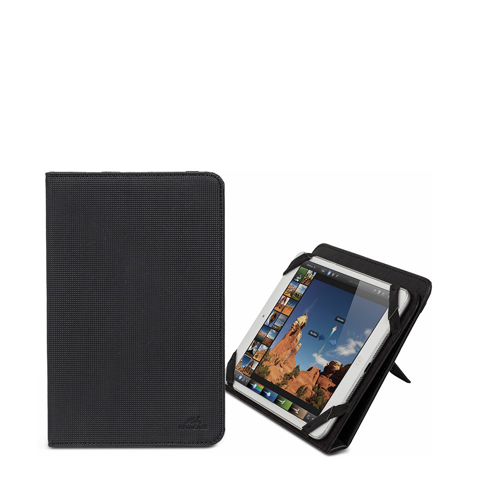 3214 black kick-stand tablet folio 8-8.8