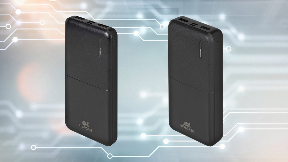 RIVACASE VA2150 / VA2190 – batterie portatili affidabili e durevoli