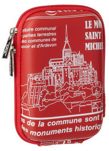 7103 (PU) Kameratasche Rot Saint Michel (Travel)