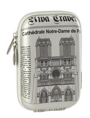 7103 (PU) Kameratasche Silber Notre Dame (Travel)