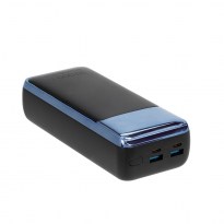 VA1080 (30000mAh), black RUS, QC/PD 65W portable battery with LCD, for laptops