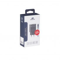 PS4110 WD3 wall charger 18W QC 3,0/ 1USB, with Type С cable