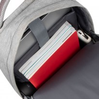 7562 grey/mocha anti-theft Laptop backpack 15.6