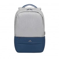 7567 grey/dark blue anti-theft Laptop backpack 17.3''