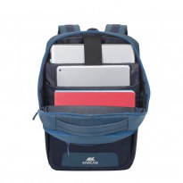 7767 Stahlblau/Aquamarin Laptop backpack 15.6