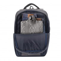 7777 Stahlblau/grau Laptop backpack 17.3
