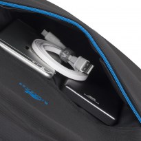 8069 black Full size Laptop backpack 17.3
