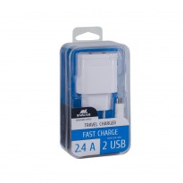 VA4122 WD1 EN wall charger (2 USB /2.4 A), with Micro USB cable