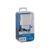 VA4123 WD1 EN wall charger (2 USB /3.4 A), with Micro USB cable