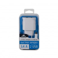 VA4123 WD1 RU wall charger (2 USB /3.4 A)