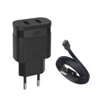 PS4123 BD1 RU wall charger (2 USB /3.4 A), with Micro USB cable