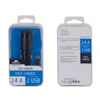 VA4222 BD1 EN car charger (2 USB /2.4 A), with Micro USB data cable