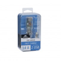 VA4223 TD1 car charger (2 USB / 3,4 A), with Micro USB cable
