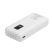 VA2220 20000 mAh White RU portable battery with built-in cables and LCD