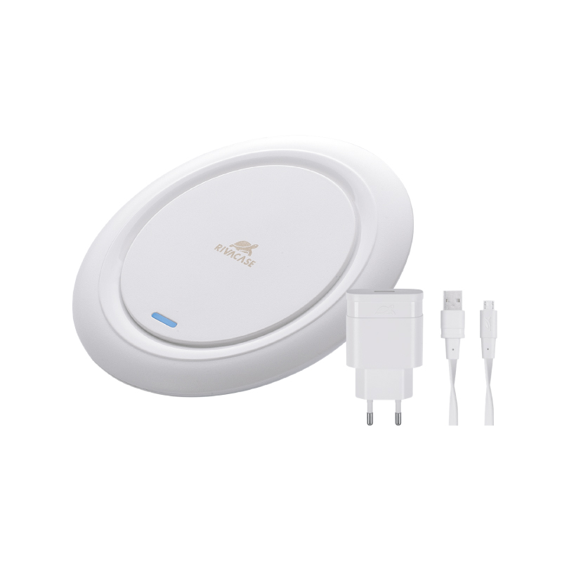 VA4914 WD1 wireless fast charger white 10W + wall charger RU
